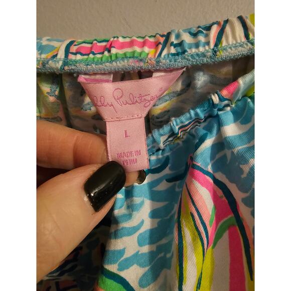 Lilly Pulitzer Strapless Ritz Romper You Gotta Regatta Sailboat sz large - Picture 6 of 8